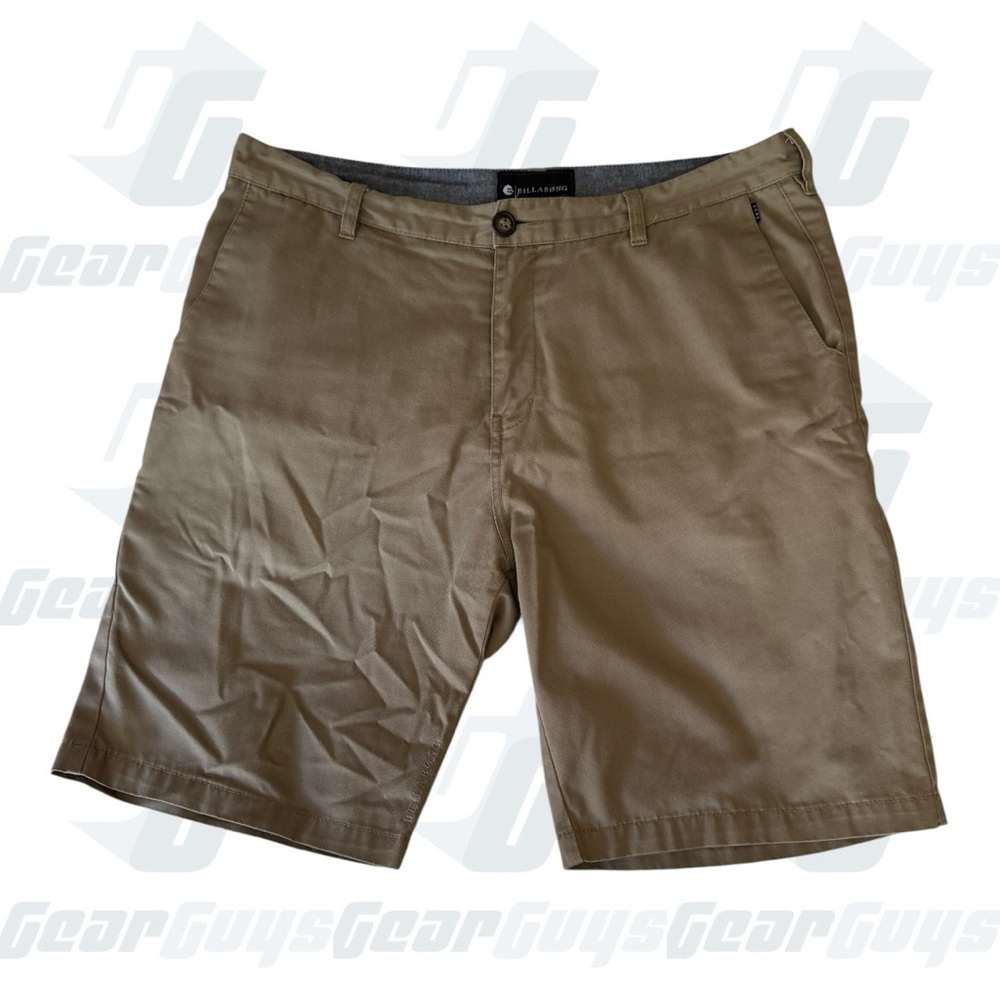 Billabong Men's Khaki Flat Front Shorts